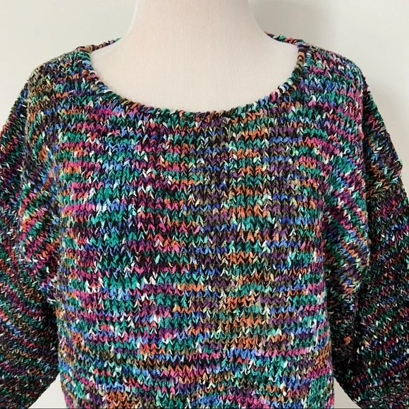 064 - Vintage C.S.T Studio Chenille Knit Sweater Top 22 - Picture 2 of 6